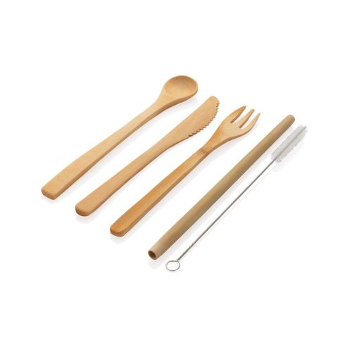 Bamboo cutlery set - Image 5
